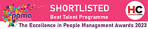 The Excellence in People Management Awards in the best Talent Programme category logo.